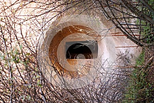 Entrance to the rock cave