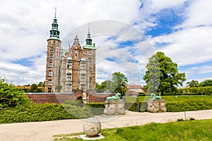 Entrance to the Rosenborg Castle in Copenhagen