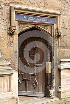Entrance to School of Music at Bodeian Library