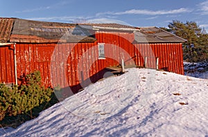 Entrance to the second floor of the barn