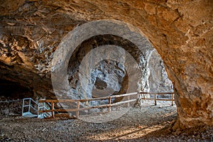 Entrance to the speleological park