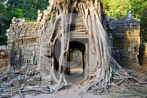 Entrance to the Ta Som temple of Angkor Wat, Cambodia
