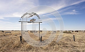 Teague Cemetery (aka Knowles Cemetery) at Hobbs, New Mexico photo