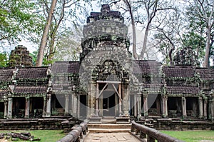 Entrance To Temple In Cambodia