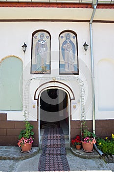 Entrance to the Temple in the monastery of St. Nicholas