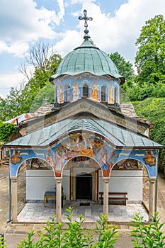 Entrance to the temple of Sokolinsky Orthodox Monastery, Bulgaria