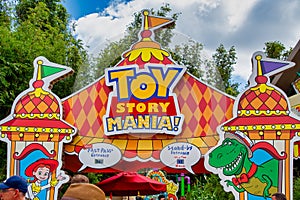 Entrance to Toy Story Mania ride