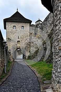 Entrance to the Trencin castle, Slovakia