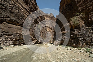 Entrance to Wadi Lajab in Jizan Province, Saudi Arabia