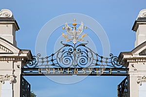 Entrance to the Warsaw University in Poland