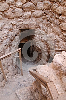 Entrance to The Water Factory Ruins, Tel Beer Sheva, Israel