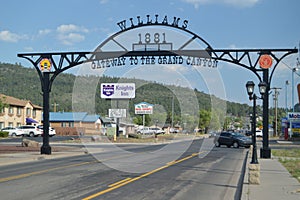 Entrance to Williams near the Grand Canyon