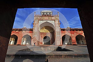 Entrance of Tomb of Akbar the Great at Srikanda, India