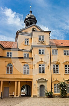 Entrance tower of the historic castle in Eutin