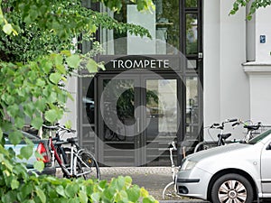 Entrance of Trompete, A Club In Which Many Were Infected With The Coronavirus In Berlin, Germany