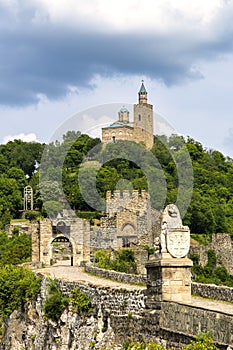 Entrance of Tsarevets Fortress - medieval stronghold photo