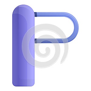 Entrance turnstile icon, cartoon style