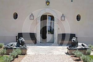 Entrance of a tuscan villa