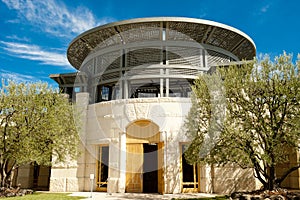 Entrance of the winery Opus One in Napa Valley photo