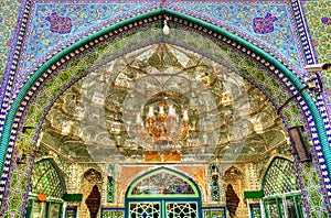 Entrance of Zaid Mosque in Tehran Grand Bazaar