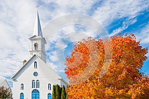 Entrelacs Church in Autumn