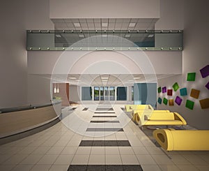 Entrence hall with reception