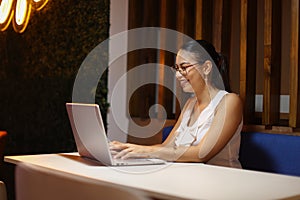 Entrepeneur Woman Working on Computer photo