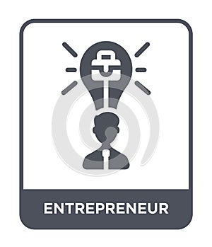 entrepreneur icon in trendy design style. entrepreneur icon isolated on white background. entrepreneur vector icon simple and