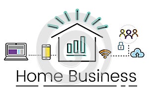 Entrepreneur networking connectivity home business