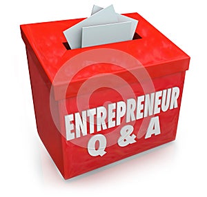 Entrepreneur Questions Answers Box Information