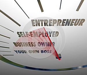 Entrepreneur Speedometer Reach New Level Business