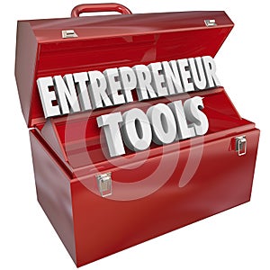 Entrepreneur Tools Red Toolbox Skills Ideas