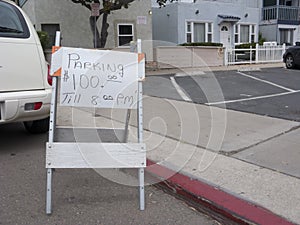 Entrepreneurial $100 Parking Spot