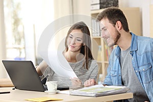 Entrepreneurs working in an office photo