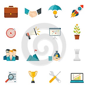 Entrepreneurship Flat Color Icons photo