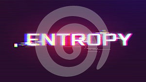 Entropy Glitch Effect Vector with Vivid Colors