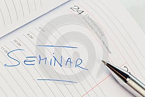 Entry in the calendar: seminar