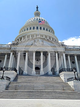 Entry Close-up to the United States Capitol Building