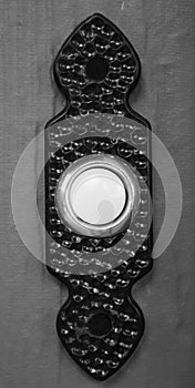Entry doorbell, vertical image photo