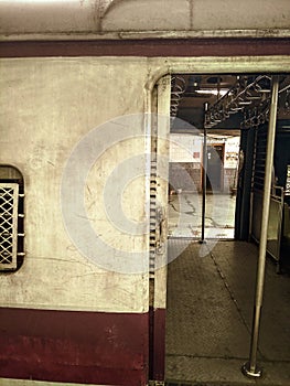 Entry gate of local train