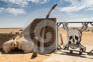 Entry gate of the skeleton coast park