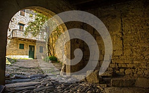 Entry Gate to Hum in Istria, Croatia