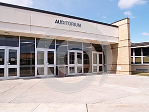 Entry for a school auditorium