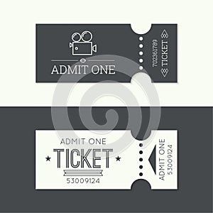 Entry ticket to old vintage style