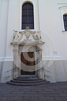 Entry to Benedictine Tihany Abbey in Tihany, Balaton