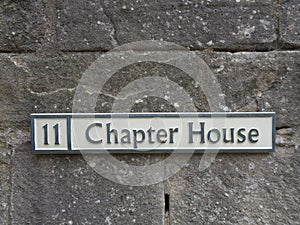 the entry to the chapter house