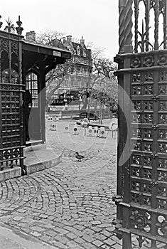 Entry to the Houses of Parliament in London