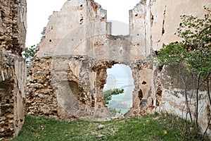 Entry to an old castle ruin