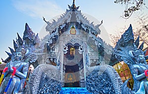 The entry to the Ubosot of the Silver Temple, Chiang Mai, Thailand