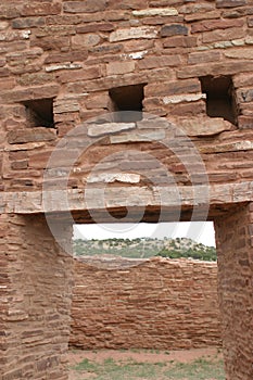 Entry way, Abo Pueblo ruins, New Mexico photo